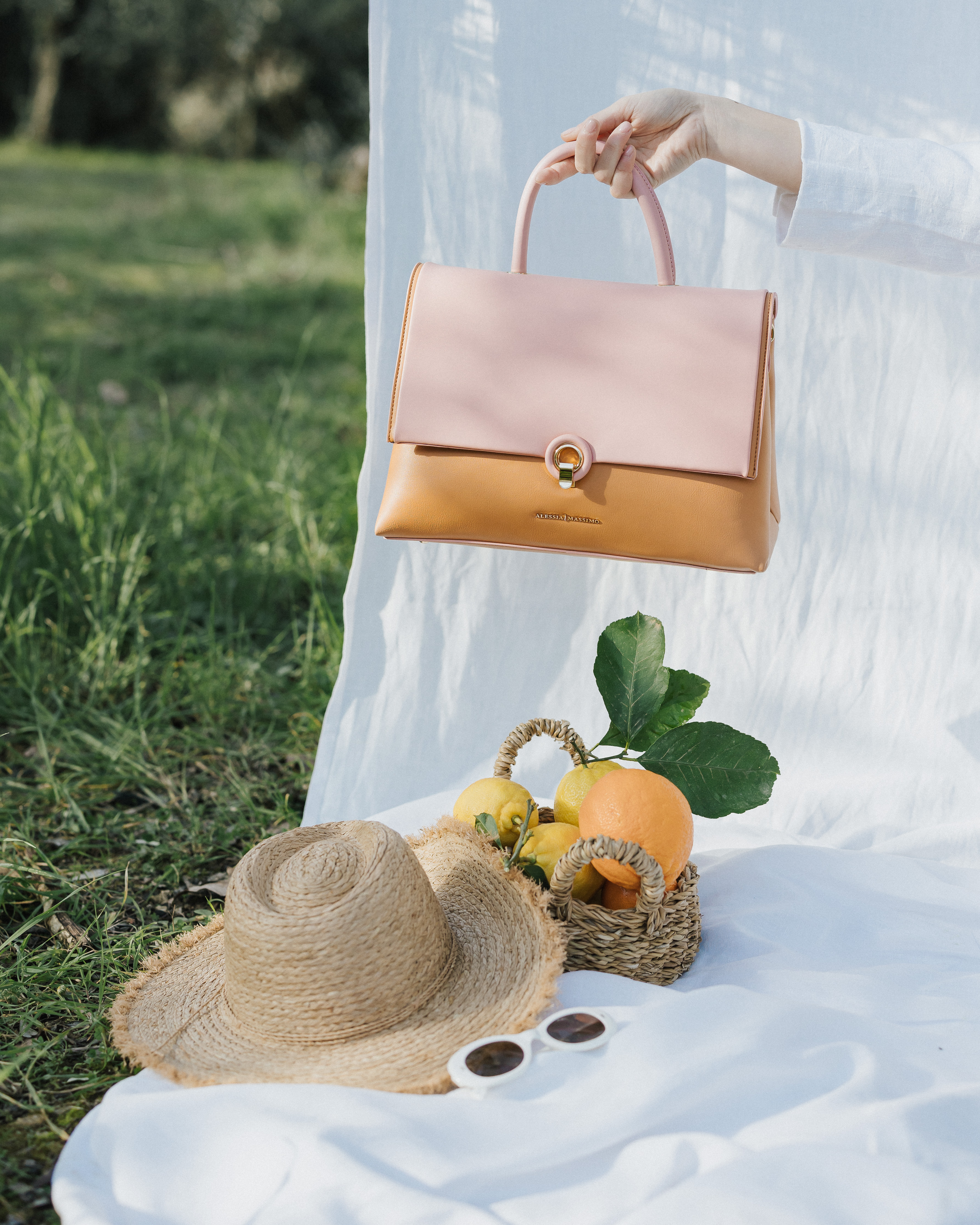 BAG PINK/BROWN - STYLE1684 BAG PINK/BROWN - STYLE1684