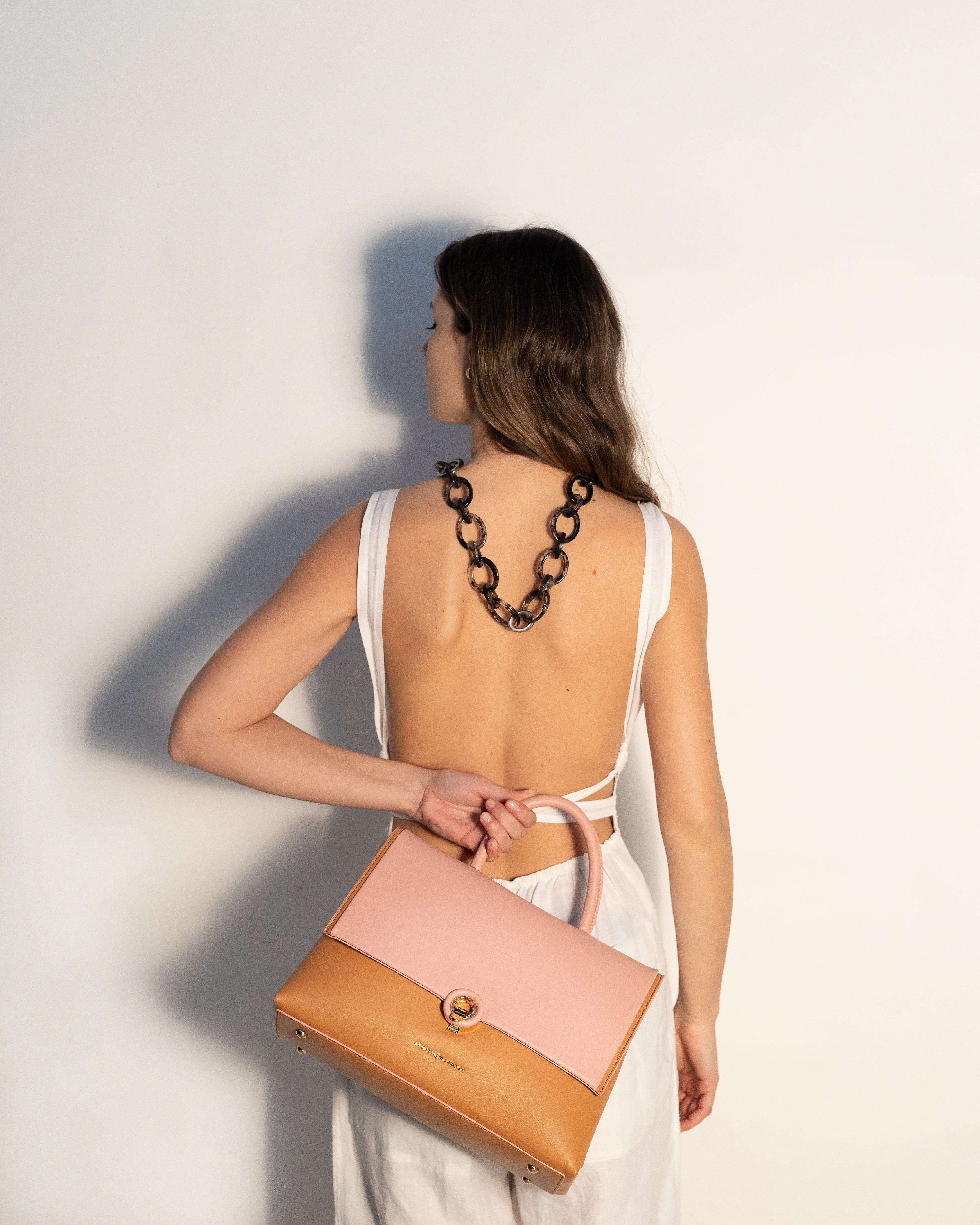 BAG PINK/BROWN - STYLE1684 BAG PINK/BROWN - STYLE1684