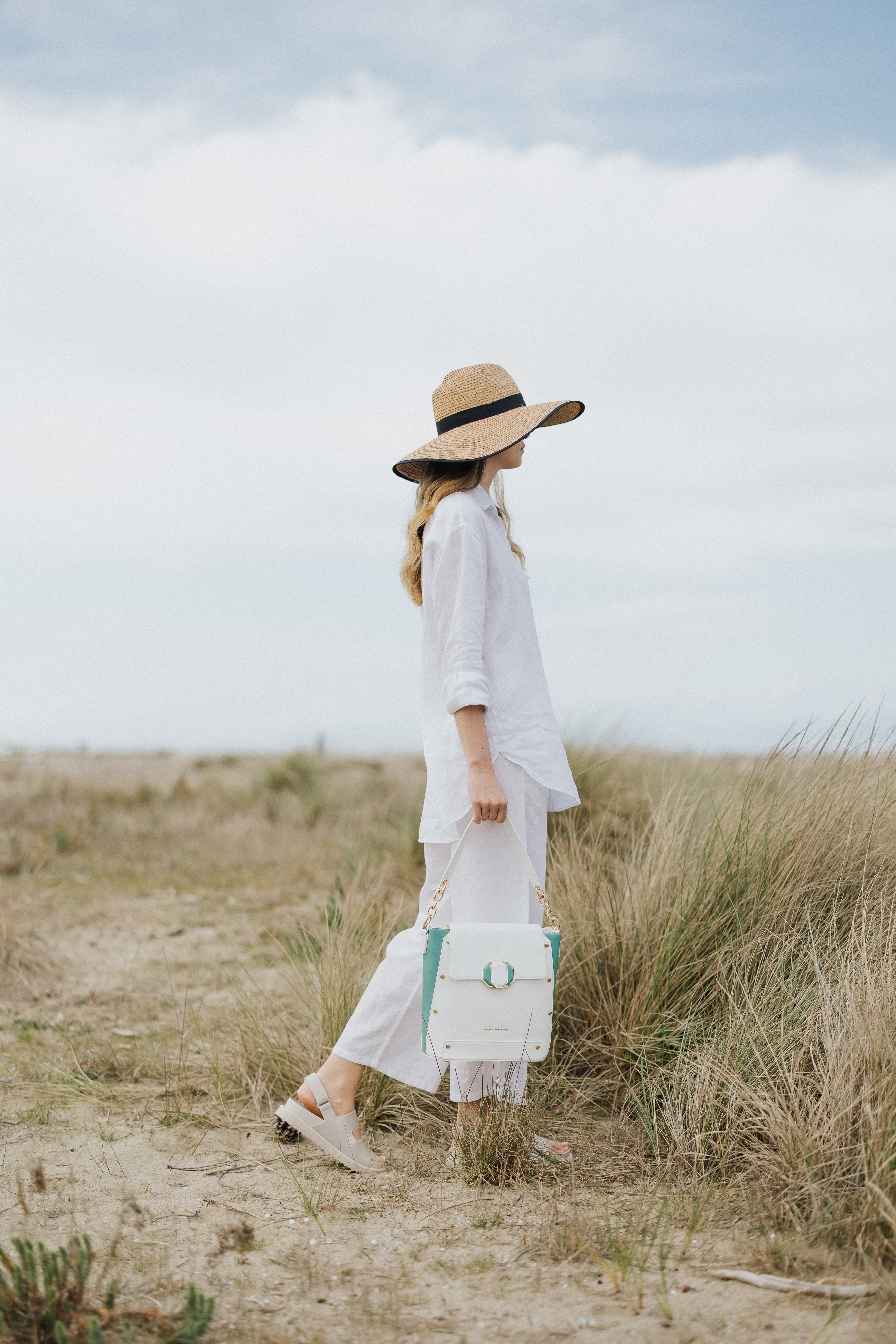 BAG WHITE/TURCHESE - STYLE1693