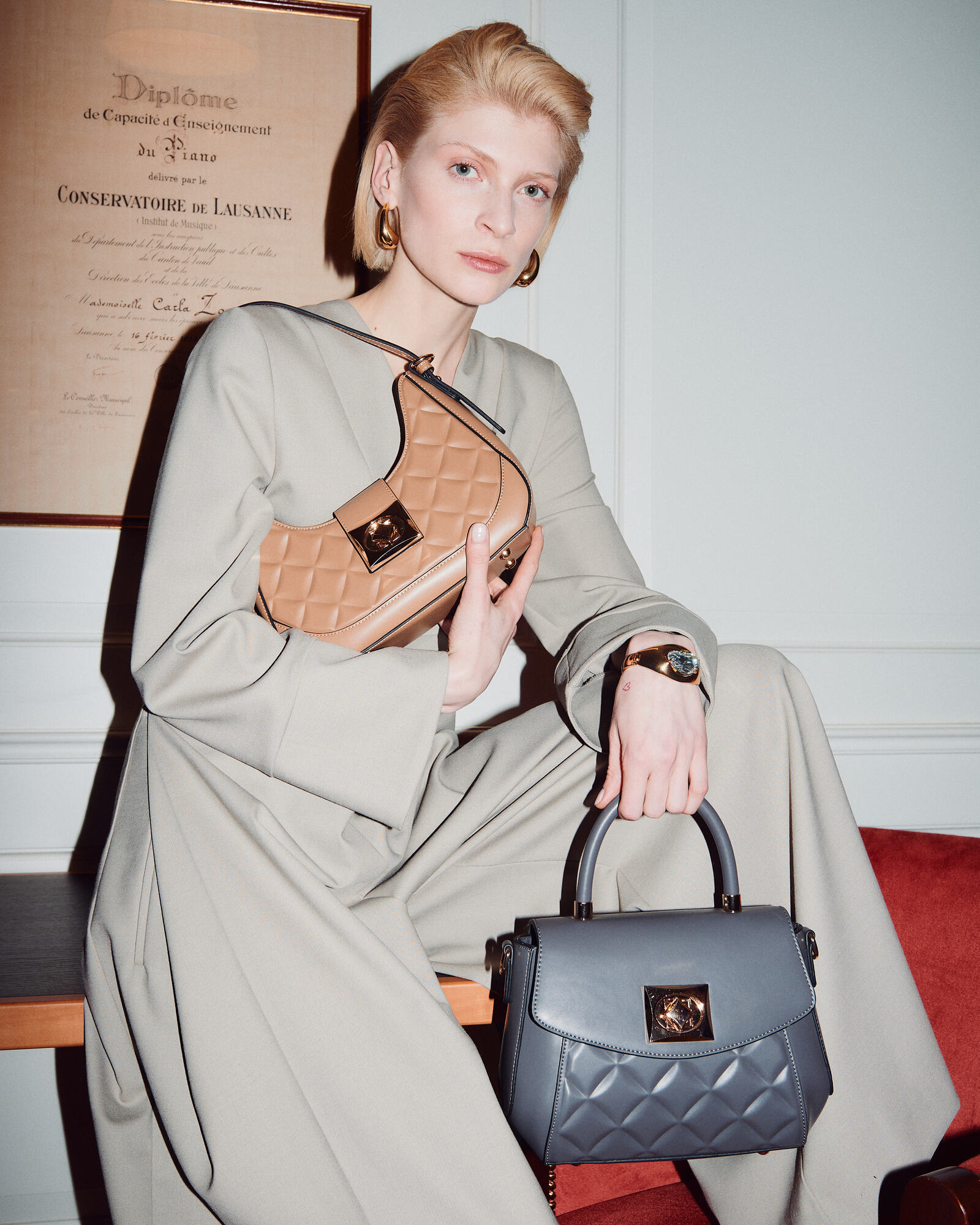 SHOULDERBAG TAUPE - STYLE1805_TAUPE