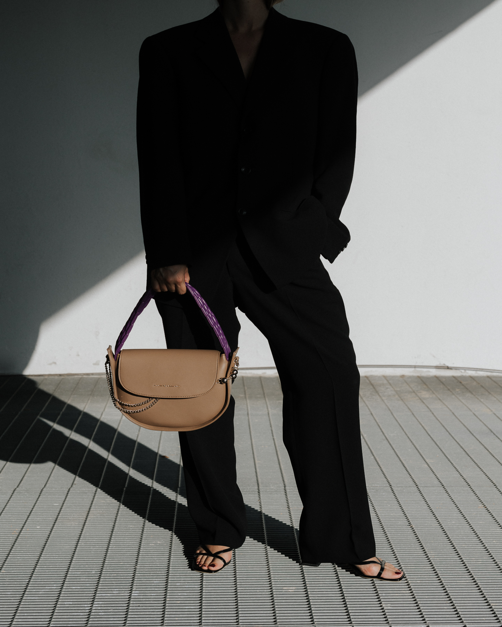 HAND BAG TAUPE - STYLE1734