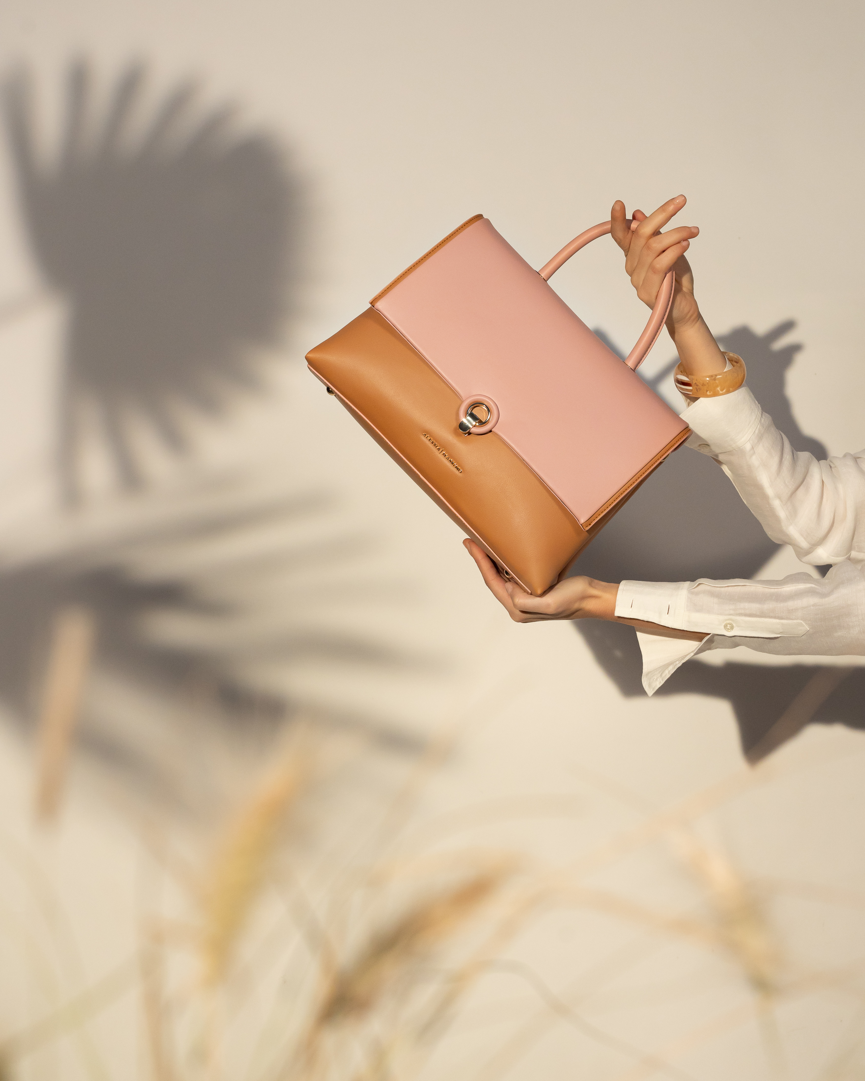 BAG PINK/BROWN - STYLE1684 BAG PINK/BROWN - STYLE1684