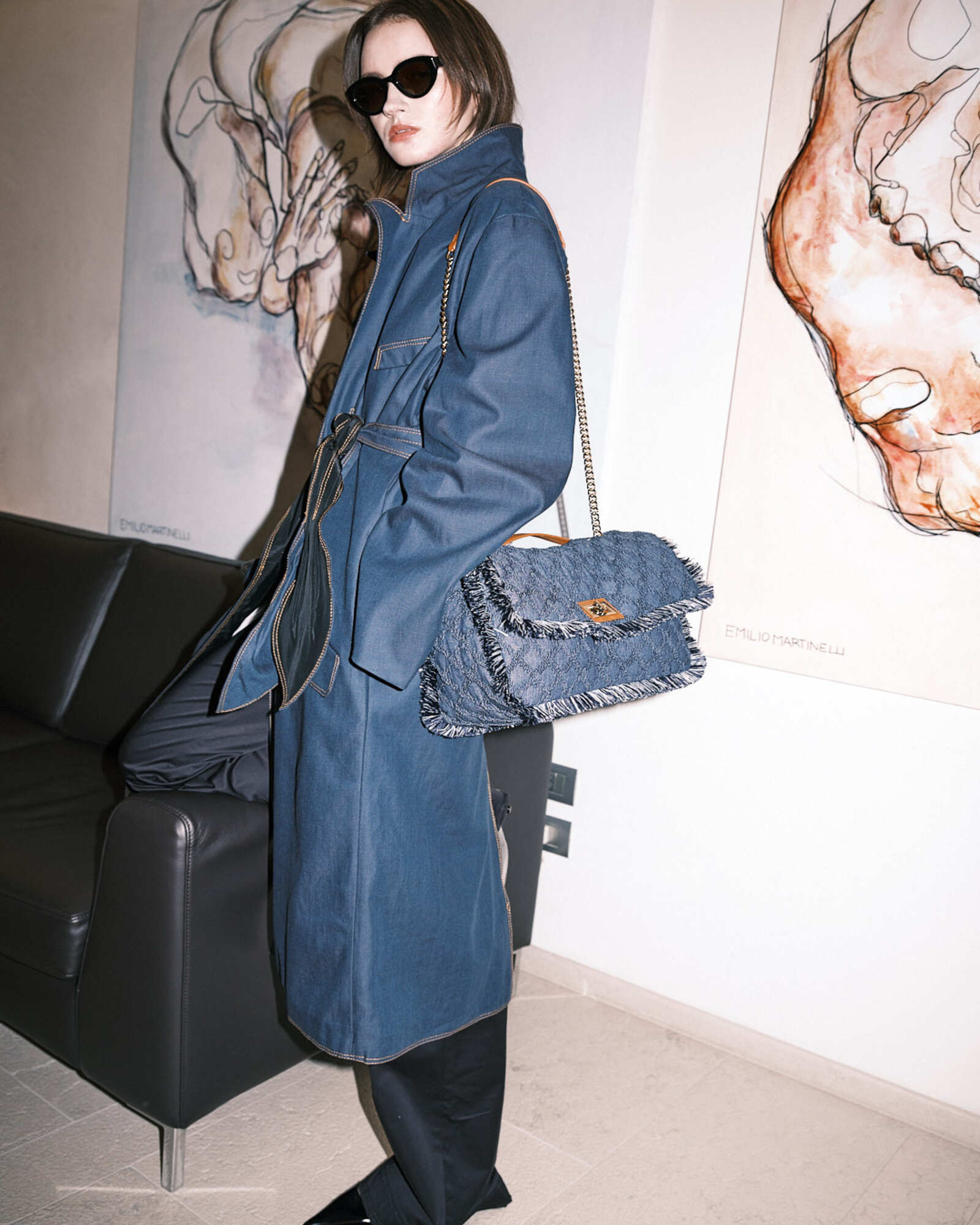 SHOULDER BAG NAVY - STYLE1362