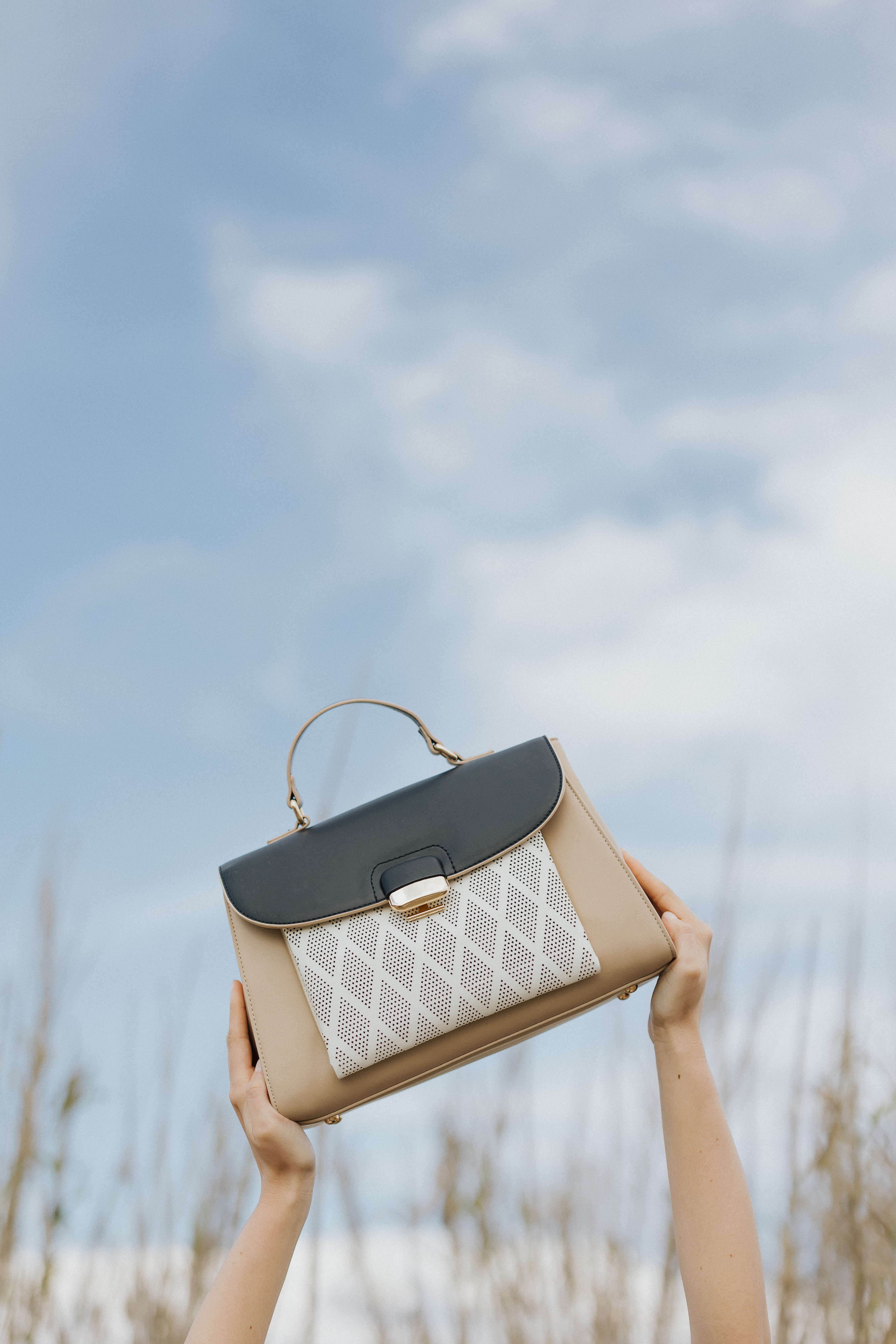 BAG BLACK/BEIGE - STYLE1706 BAG BLACK/BEIGE - STYLE1706