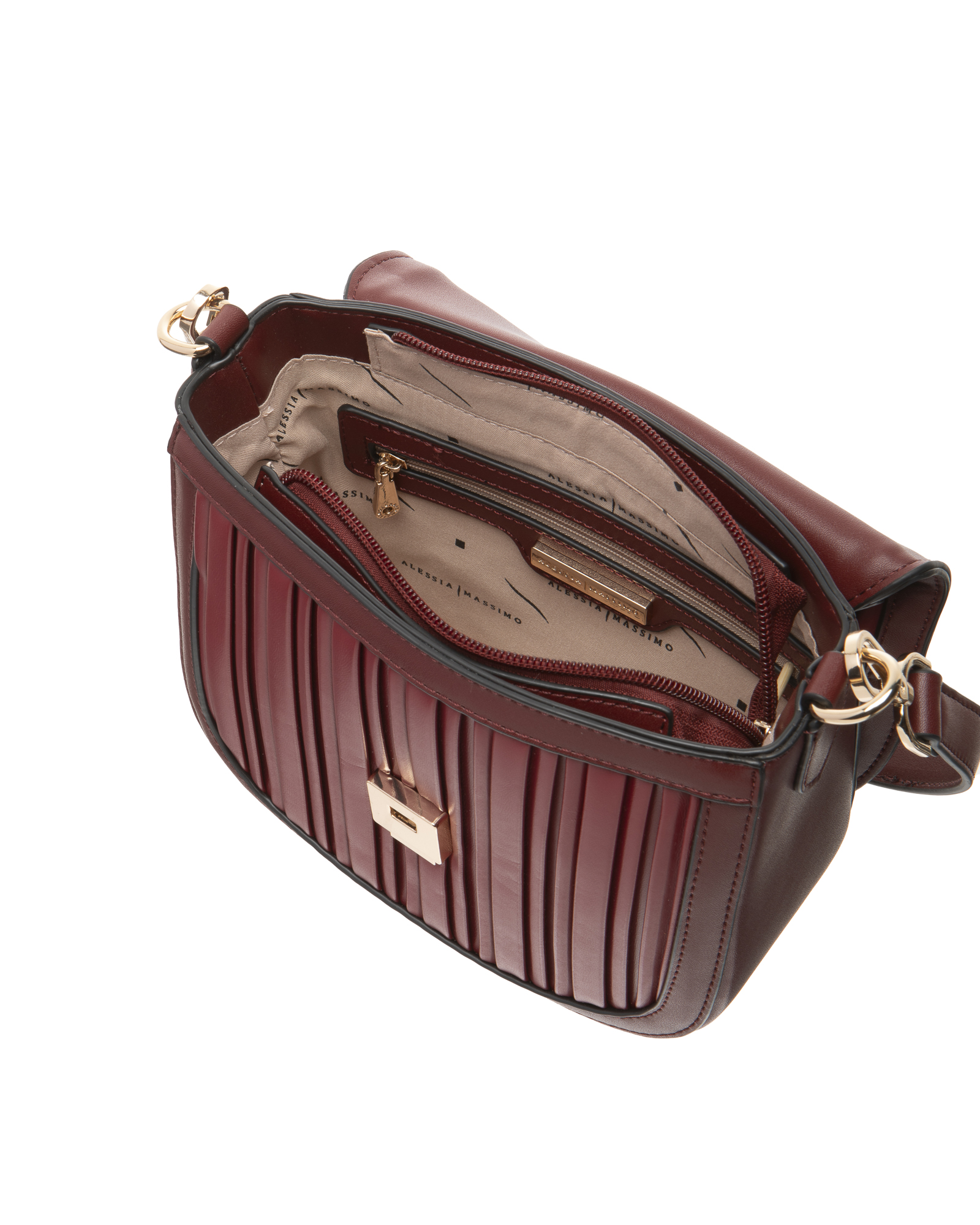 CROSSBODY BAG BURGUNDY - STYLE1864